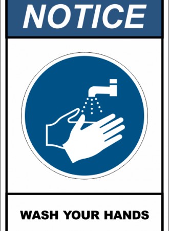 Wash your hands sign 