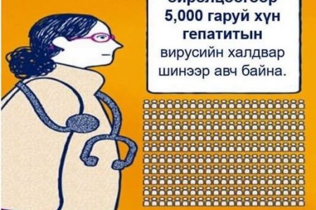 Өдөр бүр дэлхий даяар ойролцоогоор 5,000 гаруй хүн гепатитын вирусийн халдвар шинээр авч байна.