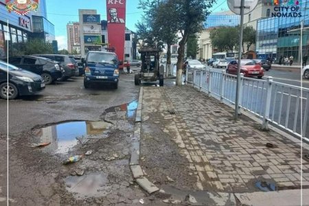Баянгол зочид буудлын автобусны буудлын хойд хэсгийн явган хүний замыг шинэчилж байна