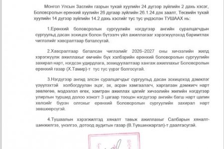 НЭГДҮГЭЭР АНГИЙН СУРАГЧДЫГ ТОГЛОНГОО СУРАЛЦАХ АРГА БАРИЛД ДАСГАНА 