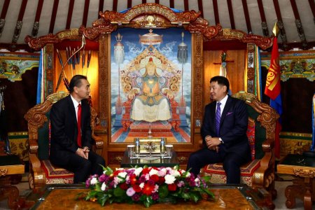 Монгол Улсын Ерөнхийлөгч У.Хүрэлсүх БНХАУ-ын Элчин сайдыг нутаг буцахтай нь холбогдуулан хүлээн авч уулзав