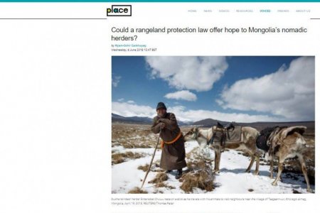 COULD A NEW LAW HELP NOMADIC HERDERS IN MONGOLIA?