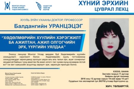 Хөдөлмөрийн хуулийн хэрэгжилт ба ажилтан, ажил олгогчийн эрх, үүргийн уялдаа 