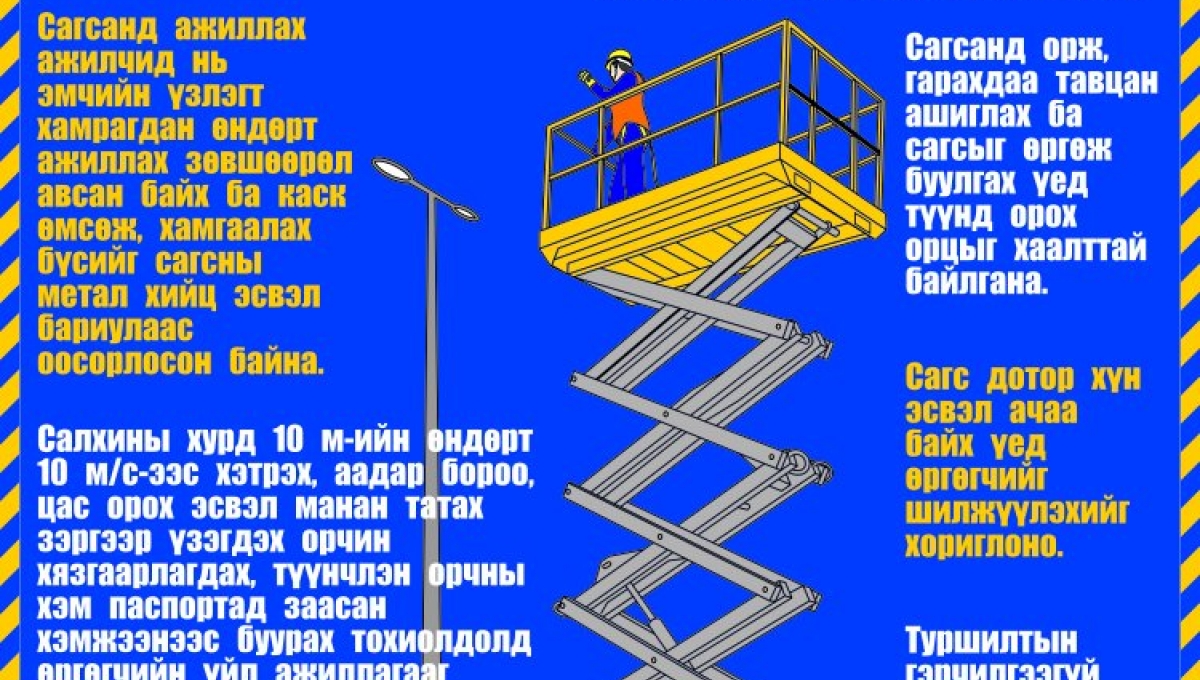 Сагстай өргүүр дээр ажиллах (Z1S103M) | Сагстай өргүүр дээр ажиллах ...