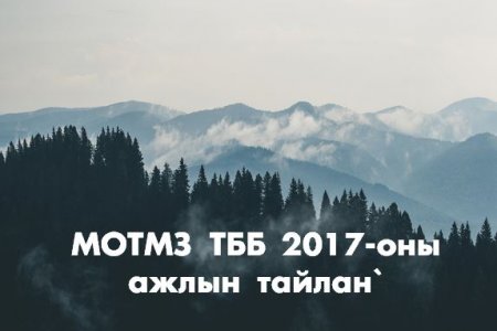 Монголын ойн тогтвортой менежментийн зөвлөл ТББ-ын 2017 оны ажлын тайлан