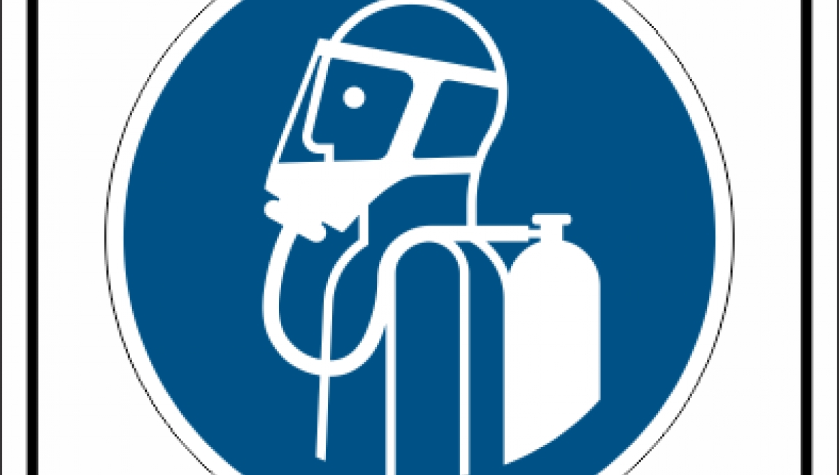 Use self-contained breathing appliance sign | Use self-contained ...