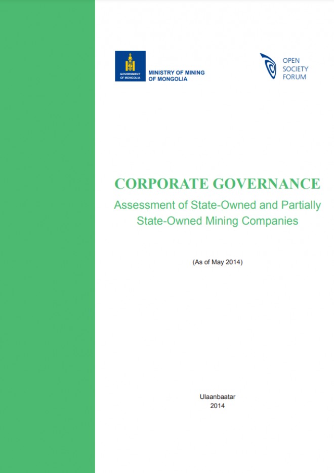 CORPORATE GOVERNANCE Assessment of State-Owned and Partially State-Owned Mining Companies