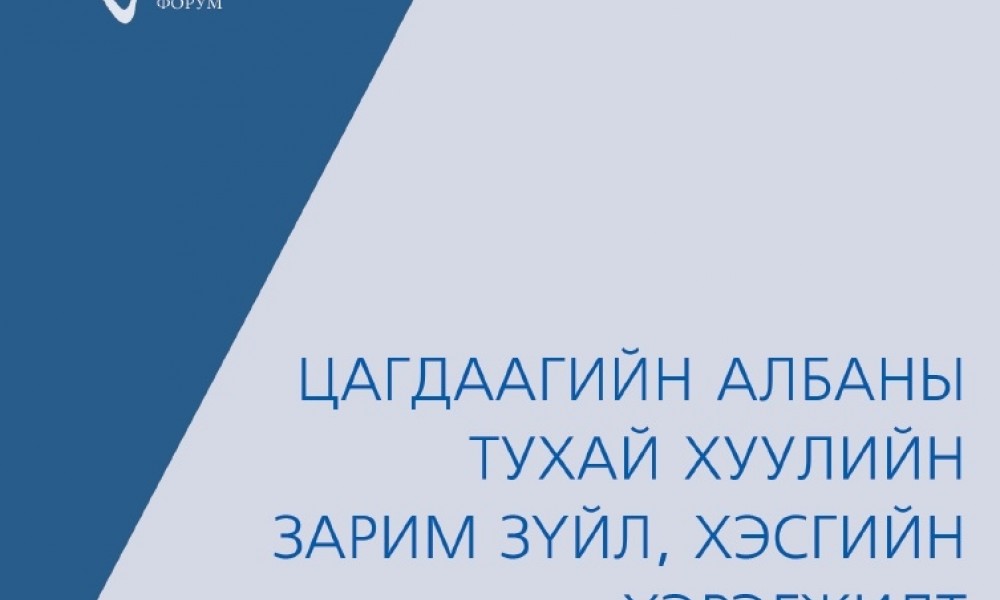 Цагдаагийн албаны тухай хуулийн зарим зүйл, хэсгийн хэрэгжилт