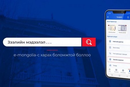 Зээлийн мэдээллээ “e-Mongolia”-с харах боломжтой боллоо