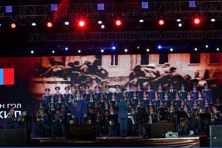 ОХУ-ын А.В.Александровын нэрэмжит Зэвсэгт хүчний Эрдмийн чуулгын тоглолт Д.Сүхбаатарын талбайд боллоо