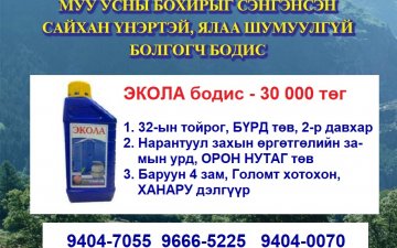 ЖОРЛОНГИЙН БОХИРЫН ҮНЭРИЙГ НАМ ДАРАГЧ БОДИС