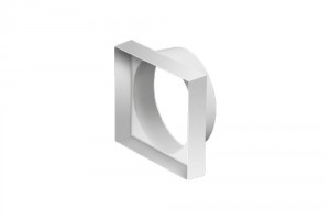 Flat to round duct connector