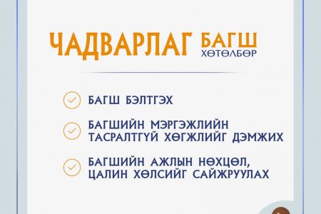 “Чадварлаг багш” арга хэмжээний хөтөлбөр, төлөвлөгөө батлагдлаа