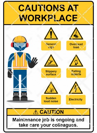 Cautions at workplace