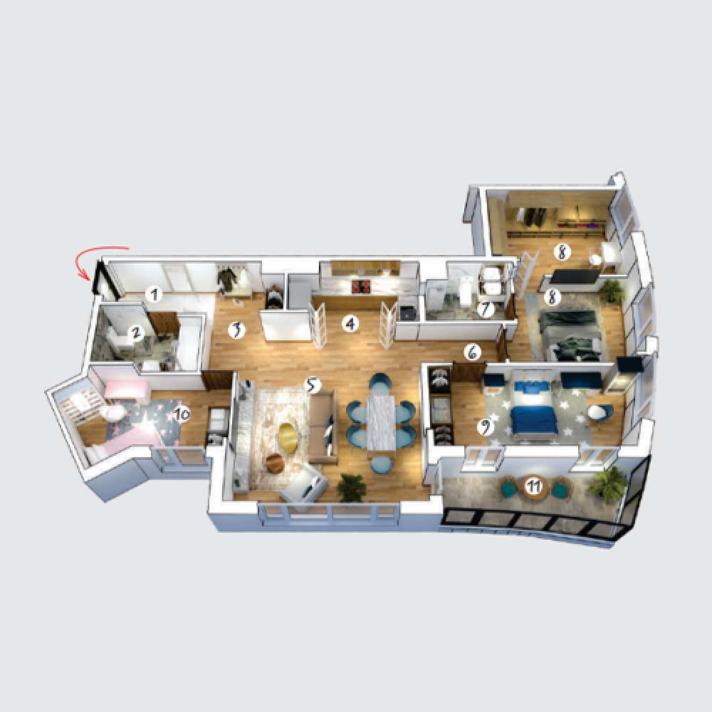 4 өрөө орон сууц