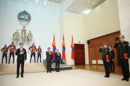Монгол Улсын Ерөнхийлөгч У.Хүрэлсүх цэргийн дээд цол хүртээлээ