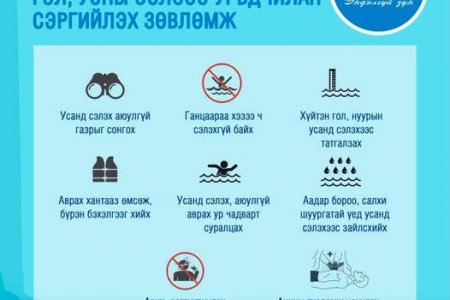 ГОЛ, УСНЫ ОСЛООС УРЬДЧИЛАН СЭРГИЙЛЭХ ЗӨВЛӨМЖ
