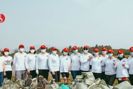 As part of the campaign “My nature is free from garbage”, 2 km of land near the Tuul River was cleared 