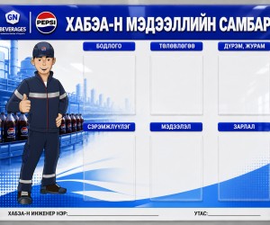PEPSI тусгай захиалгын 120х90см акрилан самбар MD05