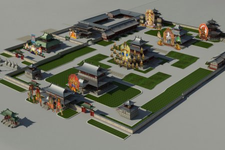Blueprint of the Altangaanjuur monastery