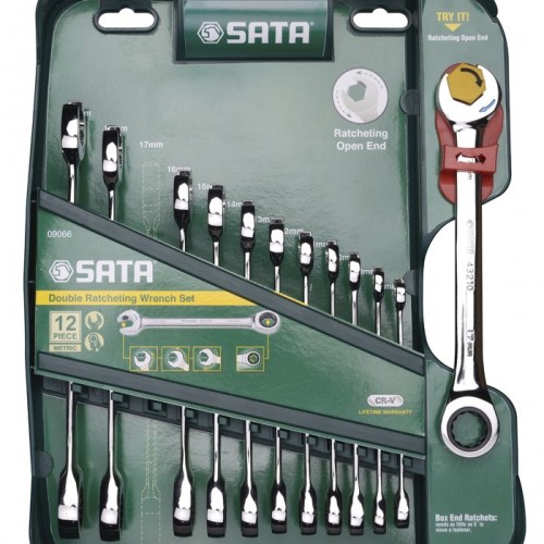 12PC. Metric Double Ratcheting Wrench Set