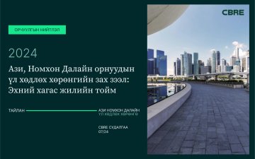 АЗИ, НОМХОН ДАЛАЙН ОРНУУДЫН ҮЛ ХӨДЛӨХ ХӨРӨНГИЙН ЗАХ ЗЭЭЛ: 2024 ОНЫ ЭХНИЙ ХАГАС ЖИЛИЙН ТОЙМ