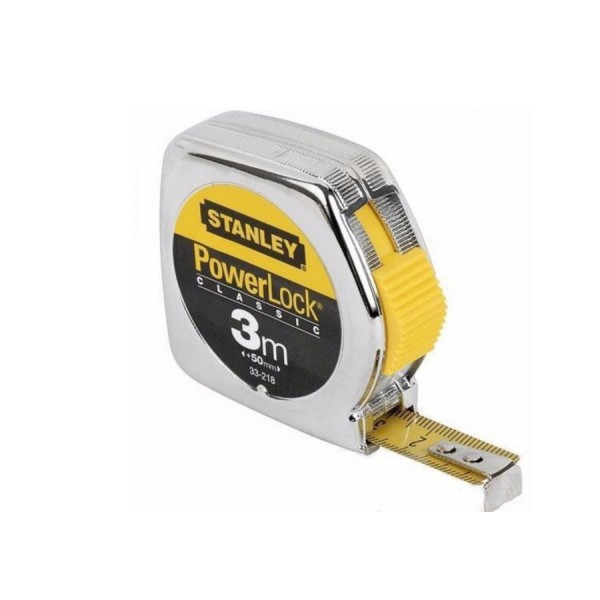 PowerLock® 3M (13mm wide) Tape Measure with chrome plated case  | Stanley 0-33-218