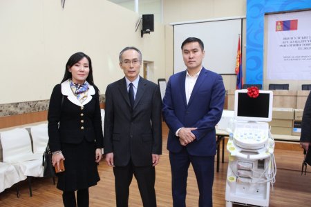 Япон улсын Hitachi фирмийн Hi Vision Avius загварын өндөр хүчин чадалтай 34 ширхэг ЭХО аппарат хүлээлгэн өгөх ёслол