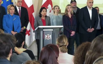 Гүржийн ерөнхийлөгч парламентын сонгуулийн үр дүнг эсэргүүцэж, жагсаал зохион байгуулахыг иргэддээ уриалжээ