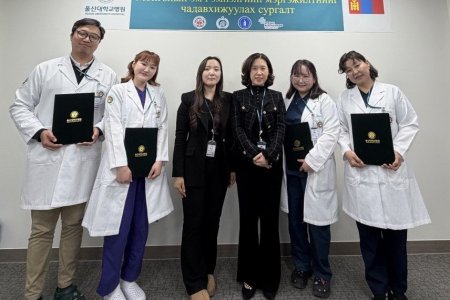 ЭМГЭГ СУДЛАЛЫН ҮНДЭСНИЙ ТӨВИЙН ЭМЧ, МЭРГЭЖИЛТНҮҮД БНСУ-Д МЭРГЭЖИЛ ДЭЭШЛҮҮЛЭВ