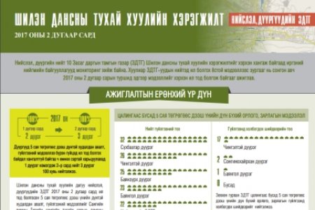 Шилэн дансны тухай хуулийн хэрэгжилт 2-р сард