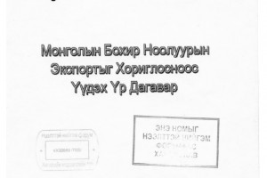 Монголын бохир ноолуурын экспортыг хориглосноос үүдэх үр дагавар