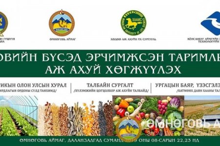 ӨМНӨГОВЬ: Говийн бүсэд эрчимжсэн таримлын аж ахуйг хөгжүүлэх арга хэмжээ болно