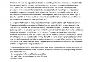 OSF comments to the revised draft Law on the Freedom of Assembly (October 2024 version of the draft law)