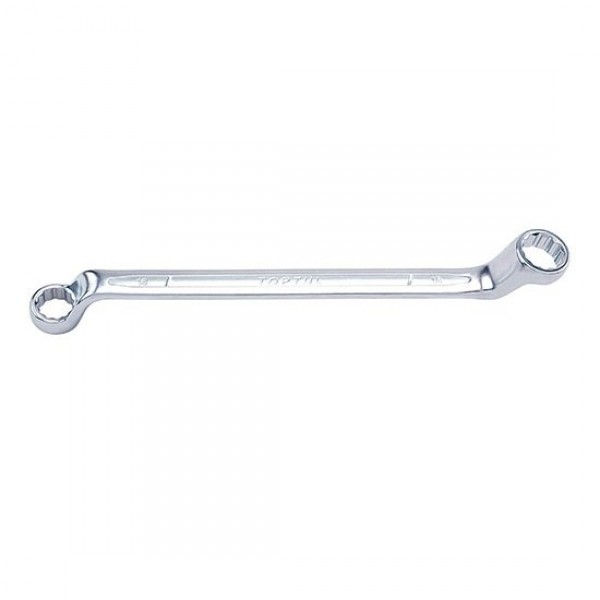 Double Ring Wrench 75° Offset - METRIC (Satin Chrome Finished)  | Toptul AAEI series