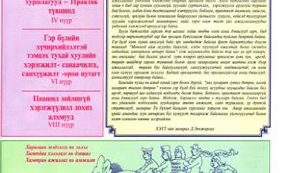 Гэр бүлийн хүчирхийлэлтэй тэмцэх цогц стратеги /Мэдээллийн хуудас /