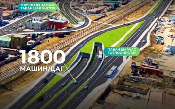 Таван шарын нүхэн гарцаар цагт ойролцоогоор 1800 машин нэвтэрч байна
