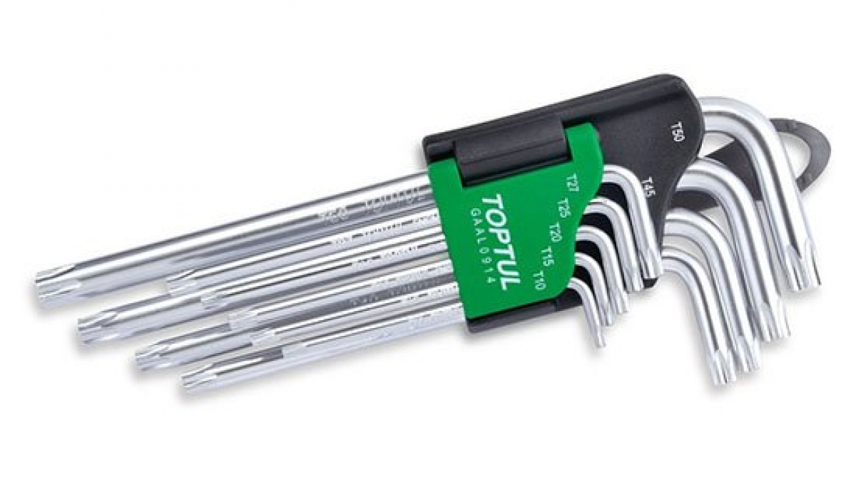 9PCS Long Type Star Key Wrench Set | Toptul GAAL0914 | 9PCS Long Type ...