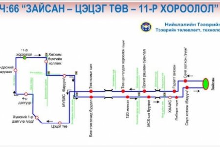  “Зайсан-Цэцэг төв-11-р хороолол”-д шинэ чиглэл нээлээ 
