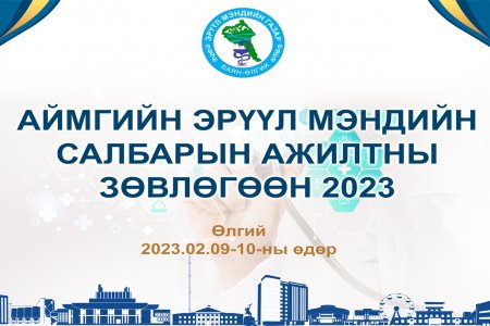 БАЯН-ӨЛГИЙ  АЙМГИЙН ЭРҮҮЛ МЭНДИЙН САЛБАРЫН  АЖИЛТНЫ ЗӨВЛӨГӨӨН”-ИЙГ ЗОХИОН БАЙГУУЛЛАА.