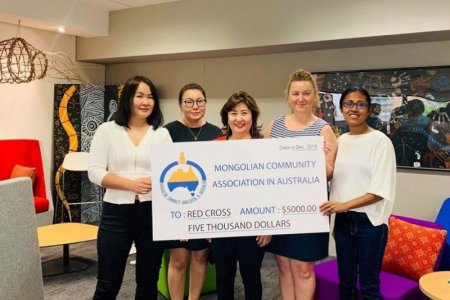 Австрали дахь монголчууд хандив өглөө