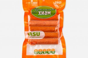 Smocked sausage with vacuum