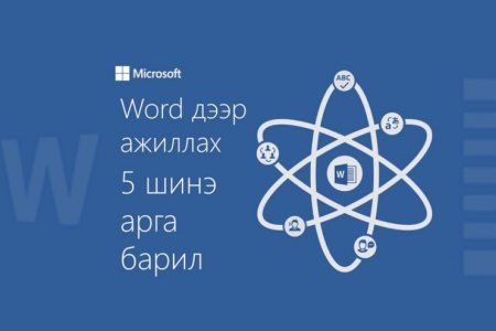 Word дээр ажиллах 5 шинэ арга барил 