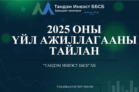 2025 оны үйл ажиллагааны тайлан