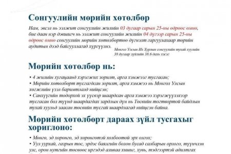 СЕХ: Нам, эвслүүд гуравдугаар сарын 25-наас өмнө мөрийн хөтөлбөрөө Үндэсний аудитын газарт хүргүүлнэ