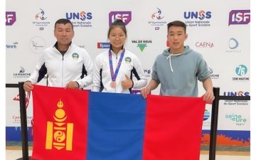 СУРАГЧДЫН XIX ОЛИМПИЙН НААДАМД ЖҮДО БӨХИЙН ТӨРӨЛД Д.НОМИН ХҮРЭЛ МЕДАЛЬ ХҮРТЛЭЭ  