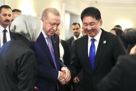 Монгол Улсын Ерөнхийлөгч У.Хүрэлсүх Бүгд Найрамдах Турк Улсын Ерөнхийлөгчтэй уулзлаа