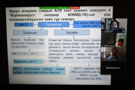 НИЙСЛЭЛИЙН НАЙМАН ДҮҮРГИЙН ЭМНЭЛГИЙН АЛБАН ХААГЧДАД “БИОАЮУЛГҮЙ БАЙДАЛ, БИОХАМГААЛАЛ БА КОВИД-19” СЭДЭВТ ЦАХИМ СУРГАЛТ БОЛЛОО