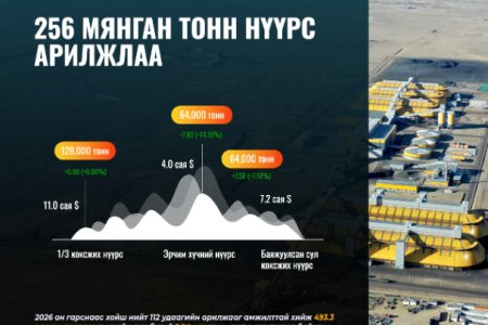 256 мянган тонн нүүрс арилжлаа