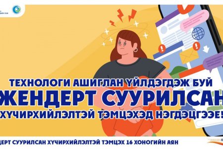 ЖЕНДЭРТ СУУРИЛСАН ХҮЧИРХИЙЛЭЛТЭЙ ТЭМЦЭХЭД НЭГДЭЦГЭЭЕ.